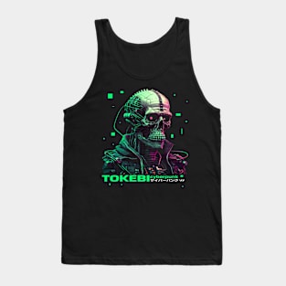 Cyberpunk Neon Skull Tank Top